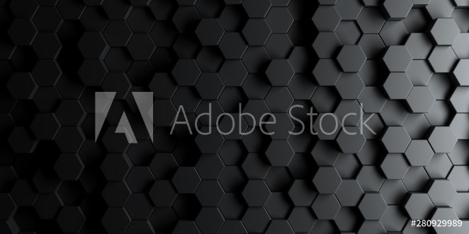 Picture of Dark hexagon wallpaper or background